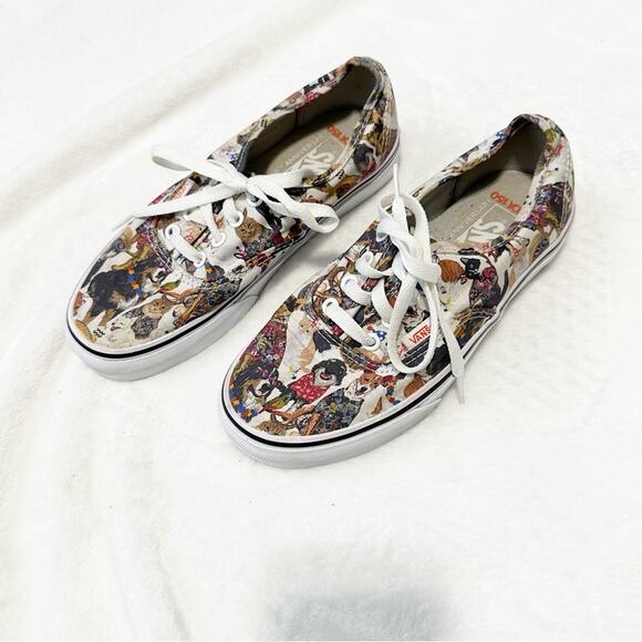 Vans ASPCA 50 Anniversary Printed Canvas Sneakers dogs and cats size 6.5 - Picture 5 of 9